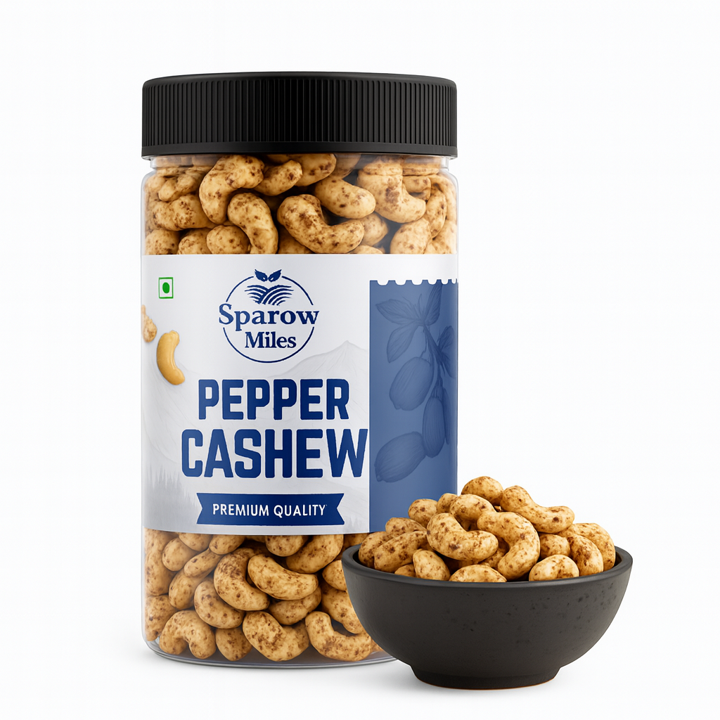 SparrowMiles Premium Pepper Cashew Luxury in Taste